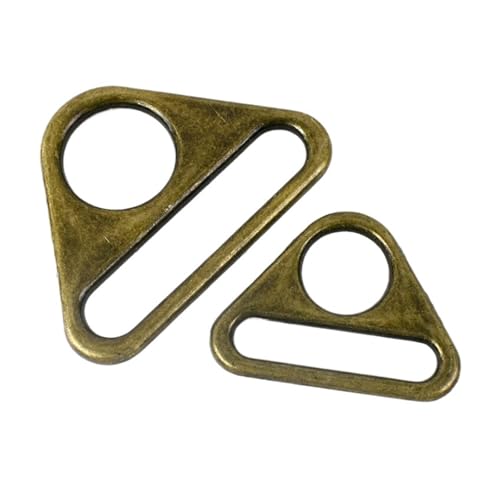 CHATROOM Metallschnallen für BH-Taschen, Ring-Schnallen, Verstellverschlüsse, Anti-Rutsch-Haken, DIY-Zubehör (Bronze, 25 mm), 50 Stück, 20/25/32/38/50 mm von CHATROOM