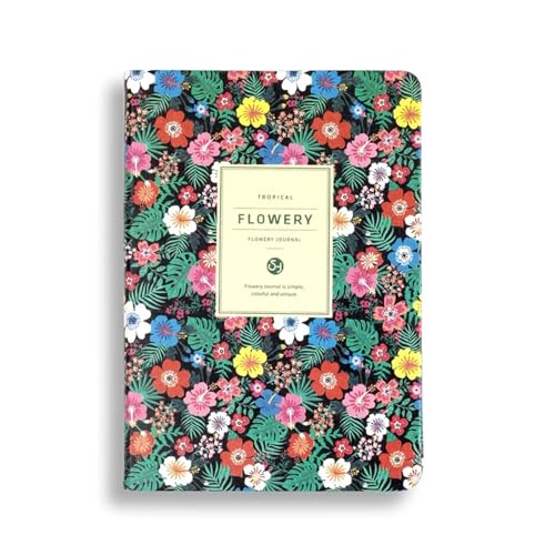 CHCWIS Inspirierende Notizbücher 2 stücke A6 Zeitplan Vintage Jährlich Tagebuch Wöchentlich Monatlich Tagesplaner Blume Organizer Papier Notebook Schule Agenda Versorgung(Tropical) von CHCWIS