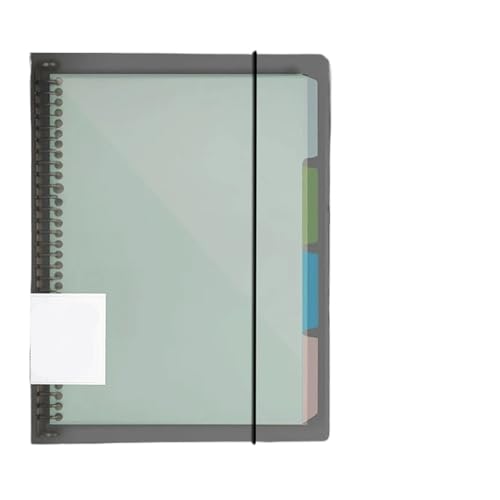 CHCWIS Inspirierende Notizbücher 3 stücke 60 Blätter Loseblattbinder Notizbuch A5 B5 A4 Nachfüllbare Seite Tagebuch Planer Büro Schulbedarf Schreibwaren Student Writing(Black Shell,B5) von CHCWIS