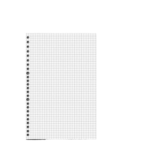 CHCWIS Inspirierende Notizbücher 3 stücke 60 Blätter Loseblattbinder Notizbuch A5 B5 A4 Nachfüllbare Seite Tagebuch Planer Büro Schulbedarf Schreibwaren Student Writing(Grid Refill,A4) von CHCWIS