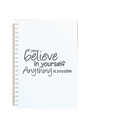 CHCWIS Inspirierende Notizbücher 3 stücke Spirale Notebook Inspirierend Zitat Hymne Motivations Phrase Leere Papier Skizze Notizbuch for Kunst Graffiti Notizblock Glaube Glaube(Color-2) von CHCWIS