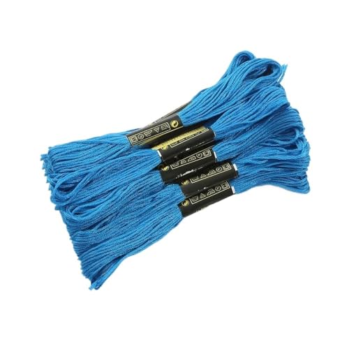 CHENJIAHAO FreundschaftsarmbäNder Selber Machen 10/20 Stück Ankerfarbe Baumwolle Kreuzstich Nähstränge Stickgarn Floss Kit Nähzubehör Stickgarn(Blue,10pcs) von CHENJIAHAO