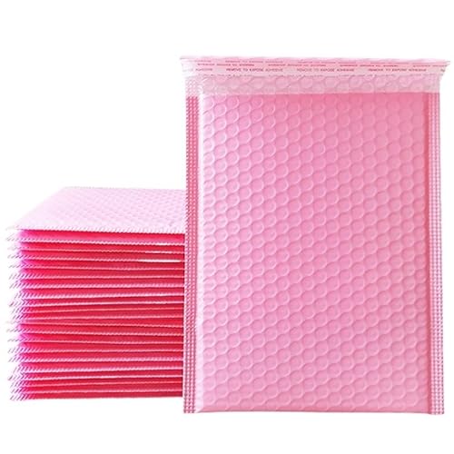 Versandtaschen 100 Stück Briefumschläge, Kleinunternehmensbedarf, Luftpolsterversand, Polyversand, Versandpaket, Verpackung, Verpackungsbeutel, gepolsterte Umschläge LuftpolsterumschläGe(100pcs pink,1 von CHENJIAHAO