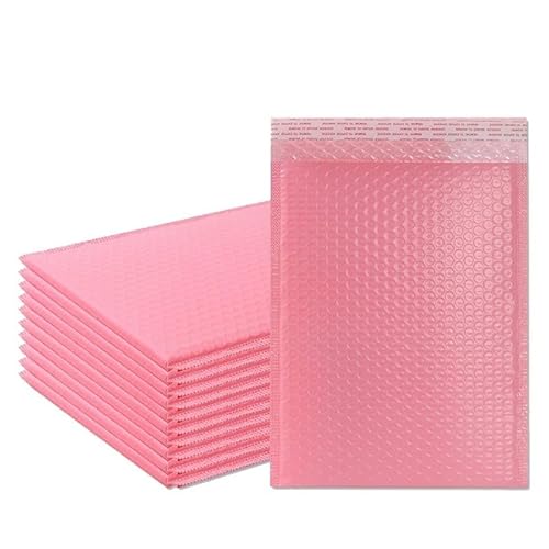 Versandtaschen 30 Stück Luftpolster-Versandtaschen, rosa Poly-Luftpolster-Versandtaschen, selbstklebende, gepolsterte Umschläge, Geschenktüten, schwarz/grün, Verpackung, Umschlagtaschen Luftpolsterums von CHENJIAHAO