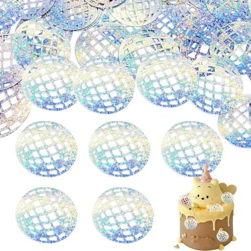 200 Stück (2 Beutel) Discokugel Papier Konfetti Geburtstag Konfetti Tischkonfetti Discokugel Kugeln Glitzer Ball Geburtstag Tischdekorationen Discokugel Dekorationen Konfetti Disco Party Dekorationen von CHENYUOUYANG