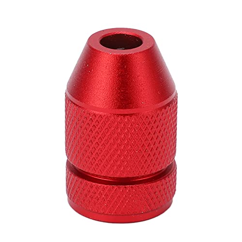 Bohrer-Tiefenstopp-Kragen, Bohrer-Tiefenstopp, Verstellbarer Bohrstopp-Kragen, Aluminiumlegierung, Rot, Rutschfester Nylon-Innenring, Bohrstopp-Kragen Für Holzbearbeitungswerkzeuge Und(1mm-5mm) von CHEOTIME