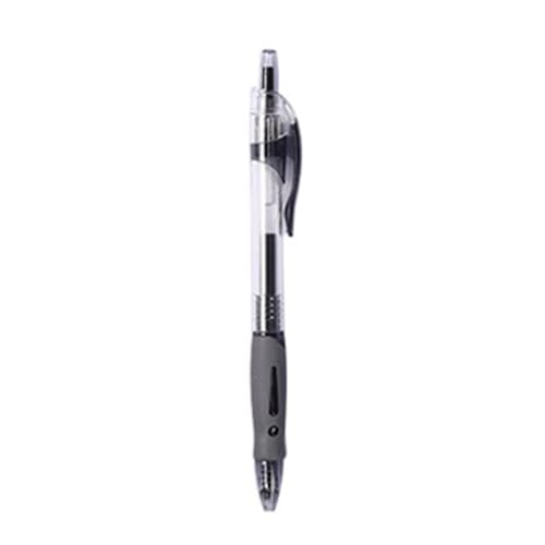 CHEOTIME Kugelschreiber, einziehbarer Kugelschreiber, neutraler Stift, 0,5 mm, Schüler-Schreibstifte für das Schulbüro (Black) von CHEOTIME