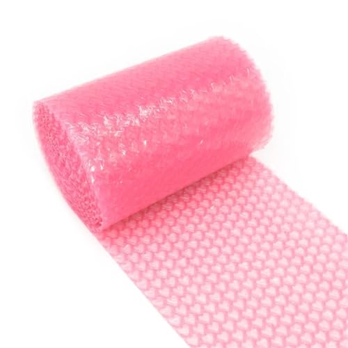 CHFYIJYHM 20 cm x 5 Meter Rosa Liebe Herz Luftpolsterfolie Rollen Party Favors Geschenke Box Verpackung Füller Schaum Wrap Rolle Hochzeit Dekor(D) von CHFYIJYHM