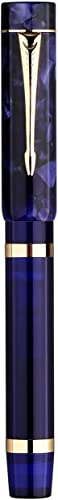 CHFYIJYHM Füllfederhalter Majohn M700 Füllfederhalter Bock mit feiner Feder, violett-blauer Acryl-Schreibstift mit Konverter von CHFYIJYHM