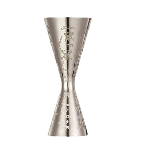 CHFYIJYHM Gravur-Cocktail-Messbecher, kreativer Messbecher, Edelstahl-Cocktail-Messbecher, Barkeeper-Werkzeug, for den Bar-Stil zu Hause(D3 60and90ml) von CHFYIJYHM