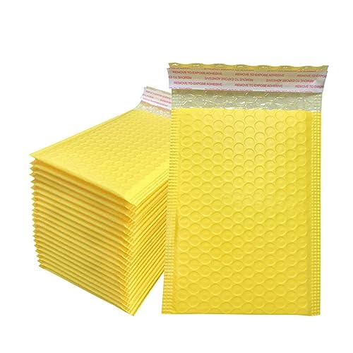 CHFYIJYHM Luftpolstertaschen Luftpolsterfolie 50 Stück 11x15-18x23CM Luftpolstertaschen Selbstklebende Verpackung Kleinunternehmensbedarf Gepolsterte Umschläge Luftpolsterumschläge Versandtaschen Verp von CHFYIJYHM