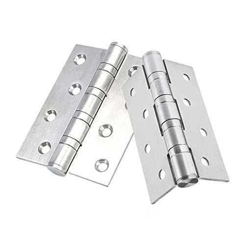 CHFYIJYHM Scharnier, 2 Stück Tür, Lagerflügel, Edelstahl, Schlafzimmer, Badezimmer, Küchentür(4 Inch Door Hinge) von CHFYIJYHM