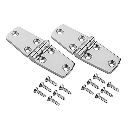 CHFYIJYHM Scharnier, 2 Stück Tür 4 x 1,5 Zoll Marine Edelstahl Heavy Duty Boot Butt Schrank Scharnier Schrank von CHFYIJYHM