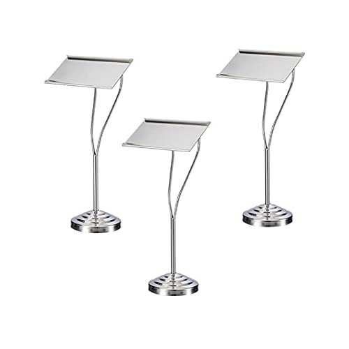 CHFYIJYHM Tischnummernständer, Tischkartenhalter for Hochzeiten, Restaurants und Partys, 6/8/10/12 Zoll, rechteckige Tischnummernständer, Silber/10 Zoll von CHFYIJYHM