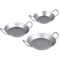 chg Servierpfannen-Set silber 20 cm + 24 cm + 28 cm von CHG