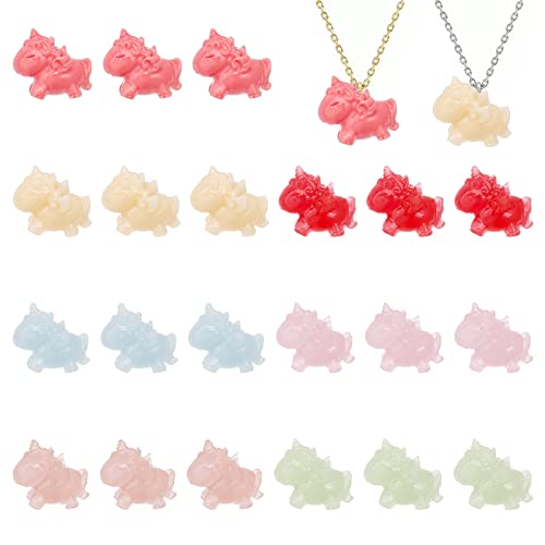 CHGCRAFT 21Pcs 7Colors Harz Perlen 3D Perlen Imitation Jade Perlen Opaque Harz Perlen für DIY Schmuck Herstellung Halskette Armband Ohrring Zubehör von CHGCRAFT