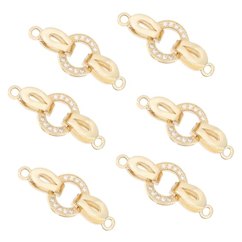 CHGCRAFT 48 Stück 6 Styles Messing Schmetterling Charms Mini Schmetterlinge Anhänger Flying Animal Anhänger für DIY Schmuck machen Charms Ohrringe, Platin Golden, 0.5× 0.6× 0.05inch von CHGCRAFT