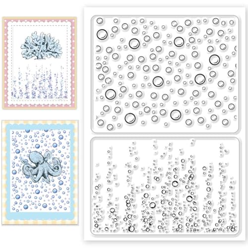 CHGCRAFT Bubble Silikon Stempel Regen Tropfen Transparent Silikonstempel Herstellung Silikon Transparent Briefmarke Briefmarke Siegel Briefmarke Herstellung DIY Clipbook Album von CHGCRAFT