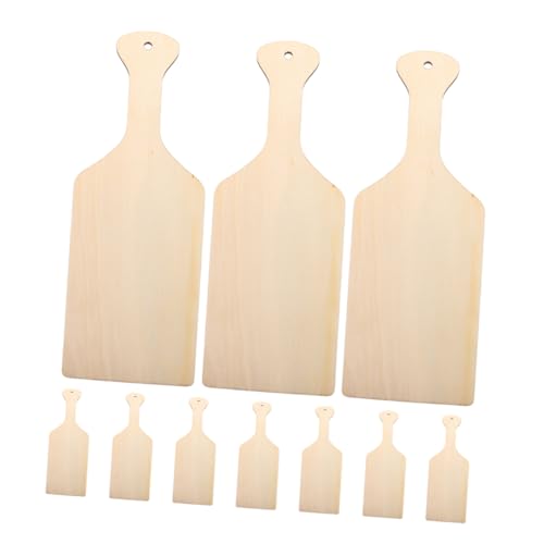 CHICAMPERA 10 Stück Mini-holz-schneidebretter Mit Griff, Zum Basteln, Unvollendete Holz-schneidebretter, Niedliches Schneidebrett, Schneidebrett von CHICAMPERA