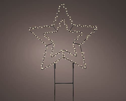 CHICCIE LED Gartenstecker Stern 38cm - Weihnachtsbeleuchtung Gartenbeleuchtung von CHICCIE