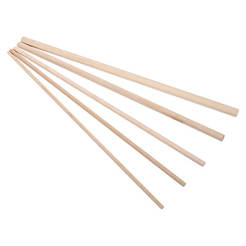 10 Stück Holzdübelstange, DIY Holz Bastelsticks Dübel Stangenstangen Süße Bäume Holzwerkzeug Zum Basteln, Holz Bastelstöcke, Handwerk Holzdübel(4MM*30CM) von CHICIRIS