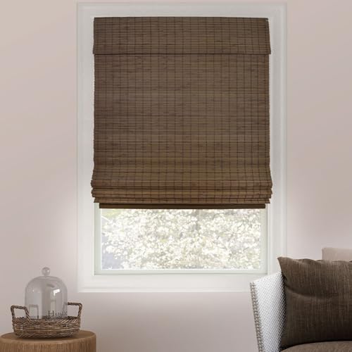 CHICOLOGY Blenden, Lampenschirme, römische Fenster-Sonnenblenden für Zuhause Bambus-Sonnenschutz für Terrasse, Jalousien und Sonnenschirme, Fensterschatten, Elch (Blackout), 27" W X 64" H von Chicology