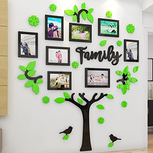 3D Wandtattoo Baum DIY Familie Wandaufkleber Fotorahmen Baum Wandsticker Wanddeko Deko Kinderzimmer Schlafzimmer Sofa Hintergrund Kunst Sticker von CHIGUO