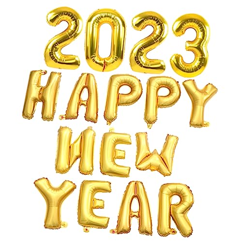 1 Satz Ballon fckng new year silvester party balloons party accessoires neujahrsdeko balongas Aufblasgerät Festival-Party-Dekore Partydekoration Partyzubehör Aluminiumform Golden CHILDWEET von CHILDWEET