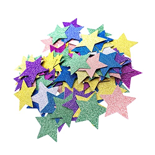 CHILDWEET 200 Stücke 3cm Bunte Pentagramm Papier Schrott Für Malerei Konfetti Dekorative Zubehör von CHILDWEET