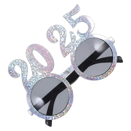 CHILDWEET 1 Paar 2025 Brille Weihnachtsbrille Partyzubehör für das neue Jahr 2025 party zubehör faschingsbrille Weihnachtsdekorationen Leistungsrequisiten Party-Brillen-Dekor Abs von CHILDWEET