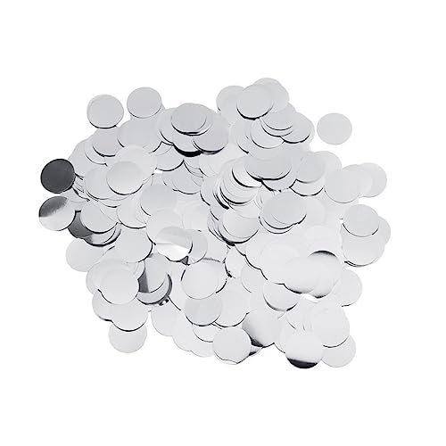 CHILDWEET 1 5 Cm Silber Runde Pailletten Konfetti Aluminium Folie Party Liefert Für Tisch Für Ballon Füller von CHILDWEET