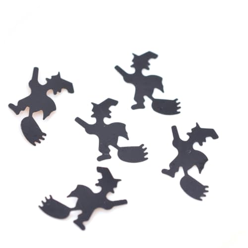 CHILDWEET Halloween Party Deko 30g Hexenschnitt Papier Konfetti Schwarz zum Tischwerfen für Partys Events von CHILDWEET