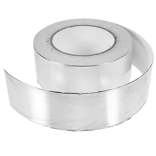 CHILDWEET 1 Rolle Aluminiumfolienband Aluminiumfolien Dichtungsband Thermoband Klebefolie Panzerband Wasserdichtes Klebeband Gaffer Klebeband Aluminiumband Aluminiumfolienbänder von CHILDWEET