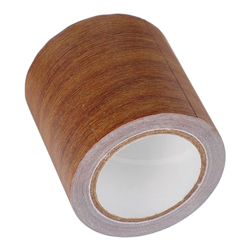 CHILDWEET 1 Rolle Reparaturband für Holzmaserung Klebeband, das wie Holz aussieht Holzreparaturband Holzreparaturflicken für Tische Reparaturset für Holzkratzer Bodenband Papier Dark Brown von CHILDWEET