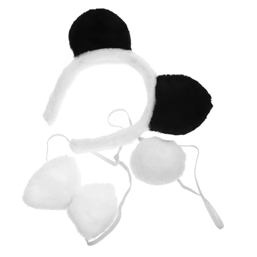 CHILDWEET 1 Set Panda Ohr Stirnband Panda Kostüm Tierkostüm Für Haarband Haarreifen Ohr Stirnband Für Stirnband Zum Verkleiden Panda Stirnband Und Dekor Tier von CHILDWEET