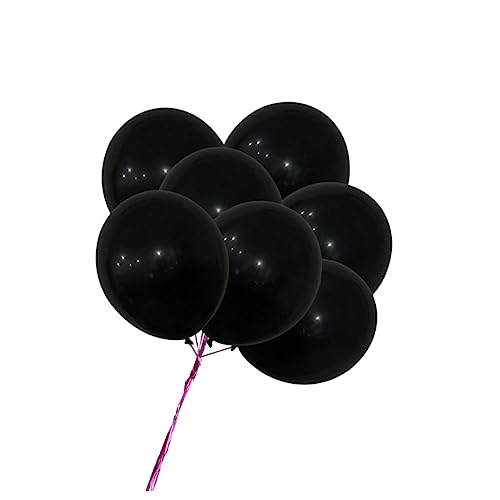 CHILDWEET 10 Stück 36 Zoll Latex Gummiballons Schwarz Für Geburtstag Hochzeit Party Dekoration Große Runde Luftballons Für Festliche Anlässe Und Feierlichkeiten von CHILDWEET