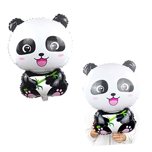 CHILDWEET 10 Stück Panda Folienballons Schwarz Kreative Tierdekoration Für Festivals Partys Und Geburtstagsfeiern Ideal Für Und Erwachsenenfeiern Inklusive Luftballon Gewichten von CHILDWEET