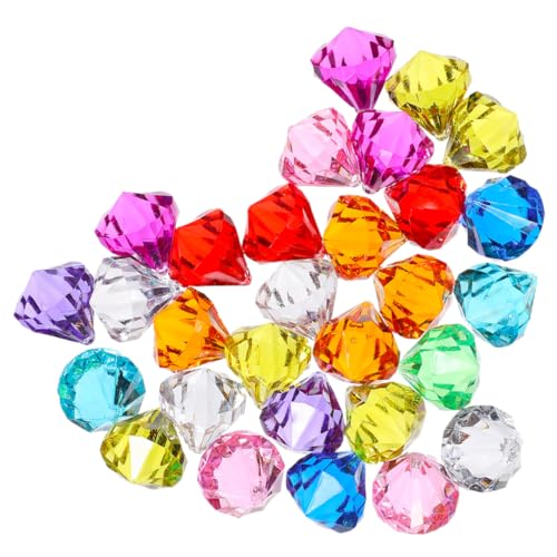 CHILDWEET 100 Stück Acryl Diamant Edelsteine Für Deko Und Glitzernde Streudeko Für Die Diamantene Hochzeit Piraten Schatzsuche Partyartikel Und Kreative Bastelideen von CHILDWEET