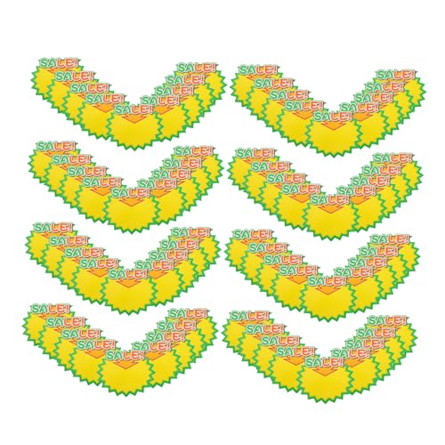CHILDWEET 100St Explosiver verkaufsdisplay Preislabels Verkaufsanhänger für den Einzelhandel zu verkaufen Verkaufsschild Einzelhandelspreis Verkaufsetikett Flohmarktaufkleber Papier von CHILDWEET