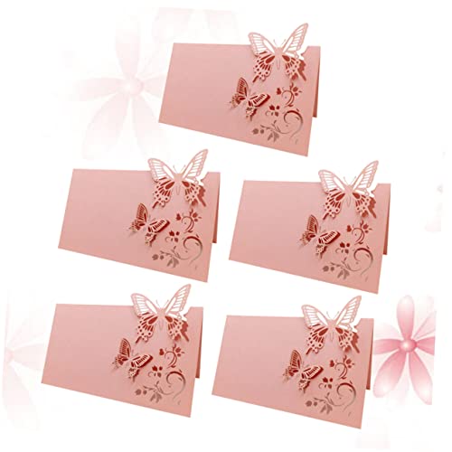 CHILDWEET 100st Hochzeitssitz Sitzplatzkarten Für Partys Mittelstücke Für Tische Karten Zur Hochzeit Geschenkboxen Für Hochzeiten Verkaufsstand Hochzeitstischkarte Tischkarten Rosa von CHILDWEET