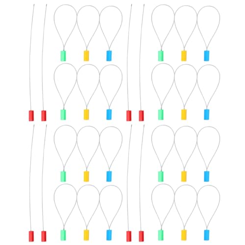 CHILDWEET 100st Plombe Aus Stahldraht Stangen Kalibrierung Anhänger Geräte Schlösser Kabel Etiketten Gartendraht Tor Schlüssel Aufkleber Geländer Schließfach Gitter Verriegeln Zaun Lkws Abs von CHILDWEET