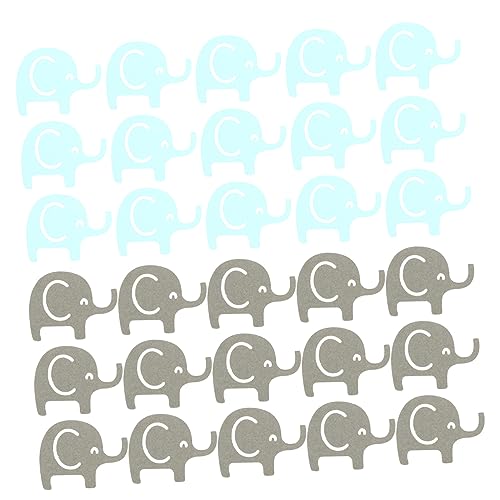 CHILDWEET 100st Tischdekoration Aus Papier Elefant-babyparty-dekorationen Für Jungen Elefanten- -dusche Dekorationen Für Elefanten-themenpartys Elefant Für Frauen Plüsch Elefantendekor Oh von CHILDWEET