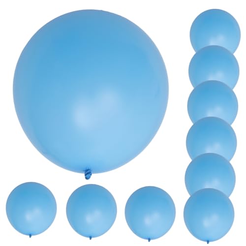 CHILDWEET 10St 36 Zoll großer Ballon blaue alles zum geburtstag luftballons grüne Luftballons Neon große luftballons große ballons Ballonbogen-Set Latexballons verdicken Emulsion Blue von CHILDWEET