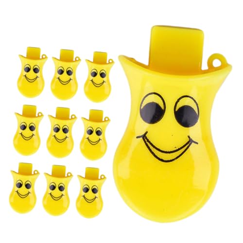 CHILDWEET 10St Entenschnabelpfeife kinderspielzeug Spielzeugprop Sichere Kinderpfeife entenpfeife Pfeife Sicherheitspfeife für Pfeifenparty Plastik Yellow von CHILDWEET