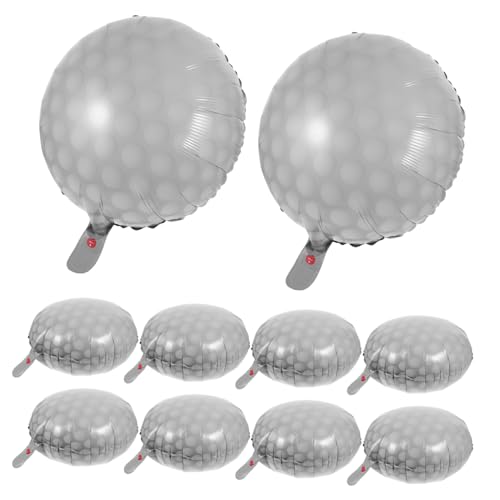 CHILDWEET 10St Golfball-Ballon Geburtstagsballon Ballon steht für Tische Golfball Luftballons Geburtstagsdekoration Golf Luftballons für Geburtstagsfeiern Partyballons Aluminiumfolie von CHILDWEET