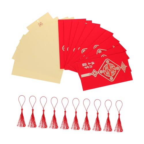 CHILDWEET 10St Hochzeitseinladung die chinesen wedding card Einladungskarten zur Hochzeit Braut Geschenkkarte briefumschläge romantische Einladungskarten Einladungskarten Papier rot von CHILDWEET