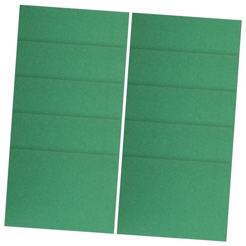 CHILDWEET 10st Goldpulverkarton Grüner Glitzer Dicker Karton Farbiger Karton Glitzerkarton Bunter Karton Zubehör Für Die Kartenherstellung Karton Für Die Kartenherstellung Papier Green von CHILDWEET