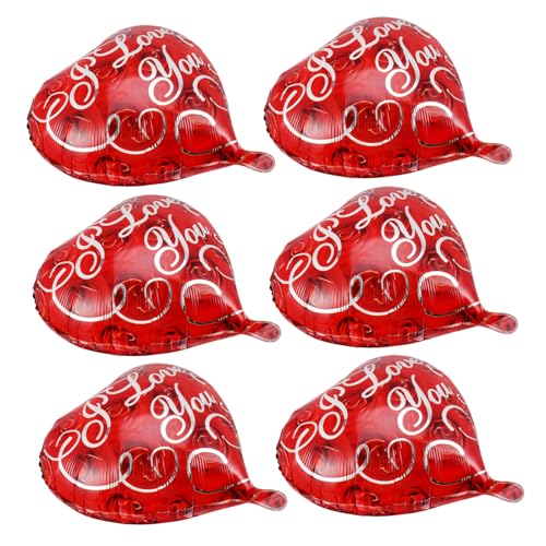 CHILDWEET 10st Liebe Alufolienballon Goldene Luftballons Ballonbogen-set in Roségold Ich Liebe Dich Luftballons Valentinstag Partyzubehör Luftballons Sortiert Hochzeit Aluminiumfolie Rot von CHILDWEET