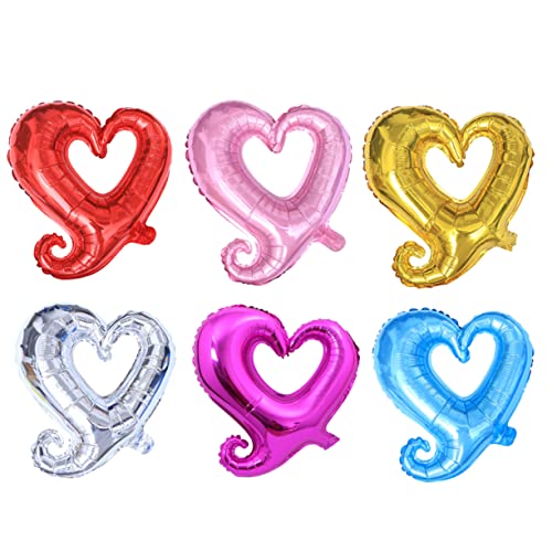 CHILDWEET 12 Stück 18 Partyballons rote Ballongirlande Folienfeier Rot und Luftballons Valentinsballons wedding decoration valentine decoration Herzballon Luftballons für die Partydekoration von CHILDWEET