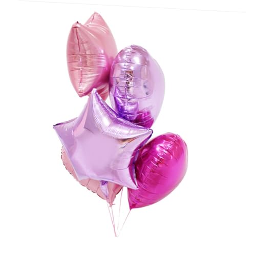 CHILDWEET 12 Stück 18 Zoll Romantische Herzförmige Folienballons Set Rosa Und Helllila Für Valentinstag Hochzeit Jahrestag Und Verlobungsfeiern Perfekte Deko Für Romantische von CHILDWEET